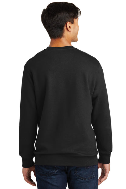 Custom Embroidered Port & Company Fan Favorite Fleece Crewneck Sweatshirt. PC850,Jet Black