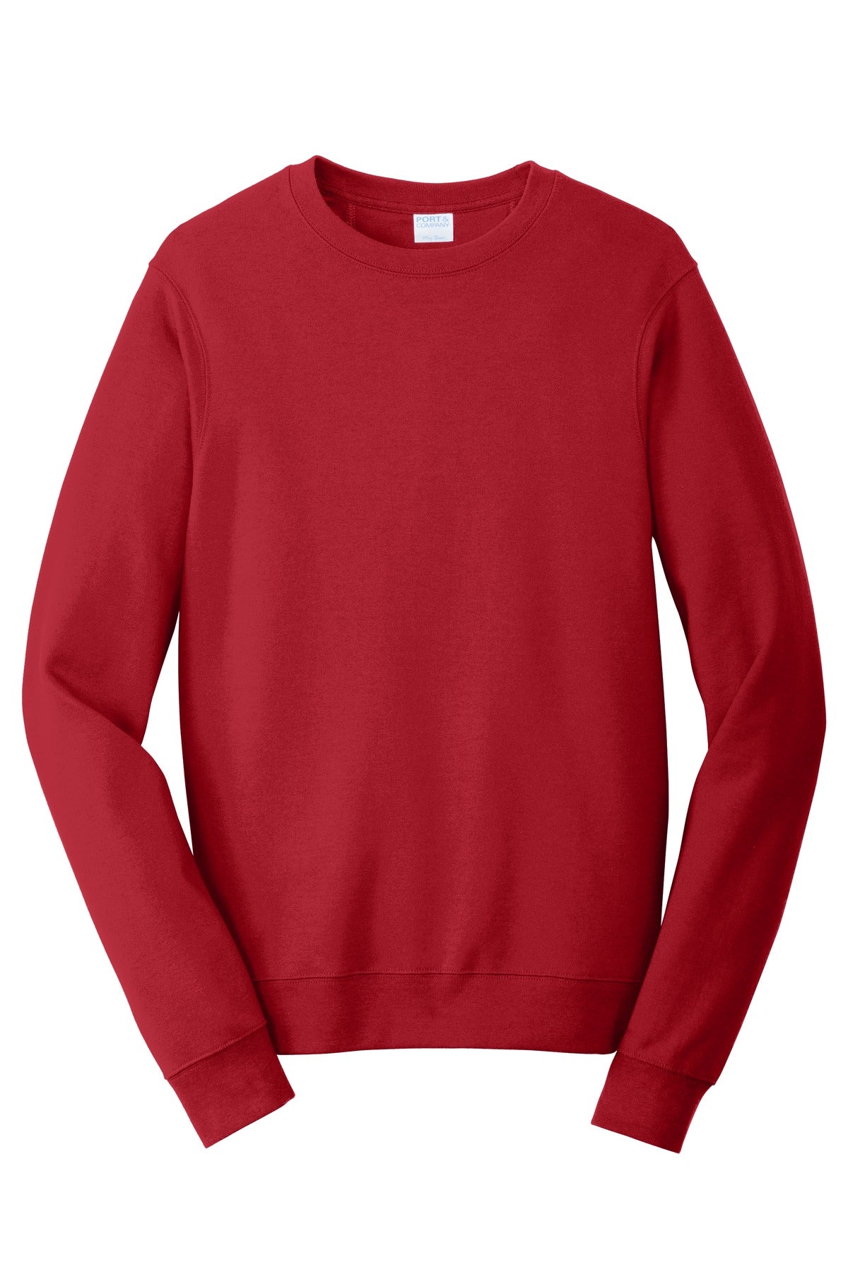 Custom Embroidered Port & Co Sweatshirts/Fleece in Team Cardinal