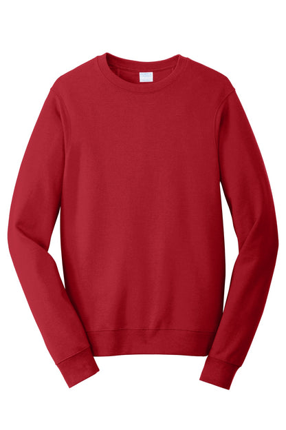 Custom Embroidered Port & Co Sweatshirts/Fleece in Team Cardinal
