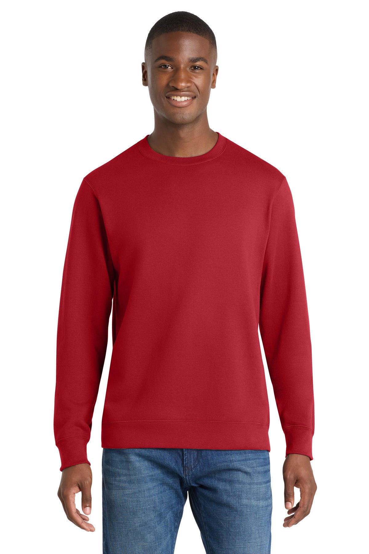 Custom Embroidered Port & Co Sweatshirts/Fleece in Team Cardinal