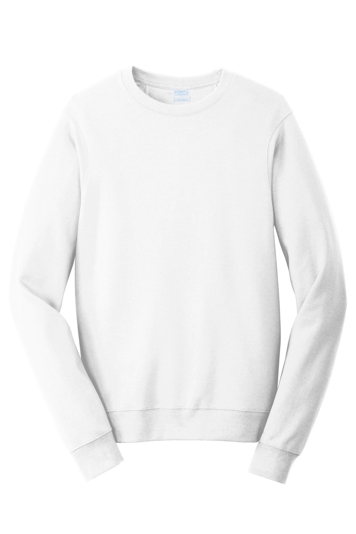 Custom Embroidered Port & Co Sweatshirts/Fleece in White
