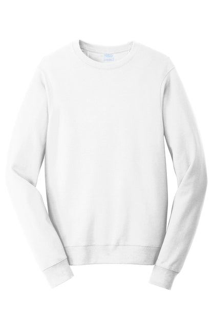 Custom Embroidered Port & Co Sweatshirts/Fleece in White