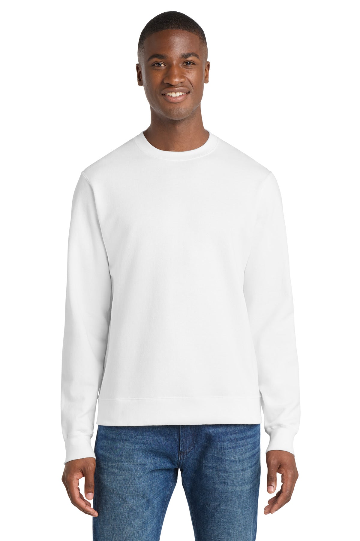 Custom Embroidered Port & Co Sweatshirts/Fleece in White