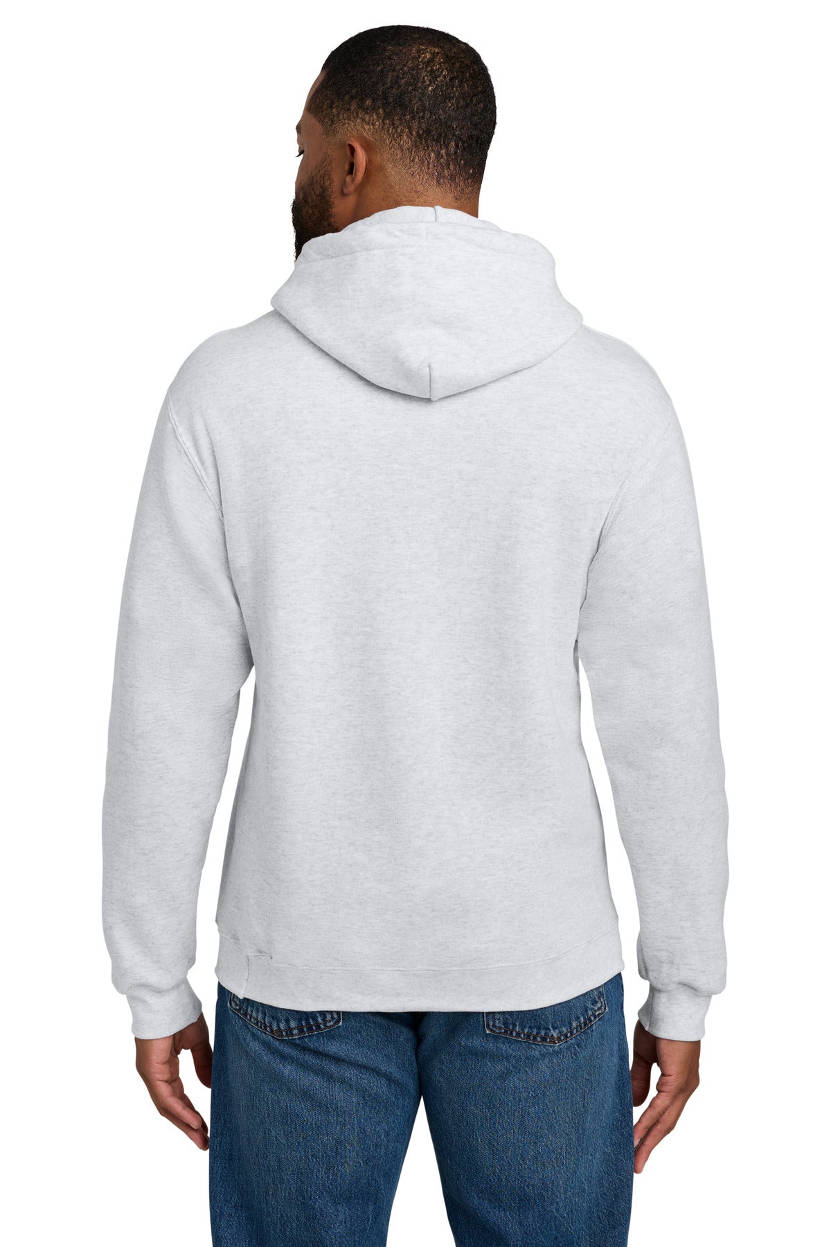 Custom Embroidered Port & Co Sweatshirts in Ash