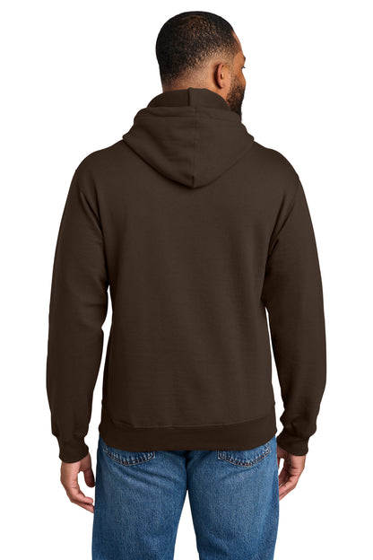 Custom Embroidered Port & Co Sweatshirts in Dark Chocolate Brown