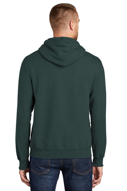 Custom Embroidered Port & Company Tall Essential Fleece Pullover Hooded Sweatshirt. PC90HT,Dark Green