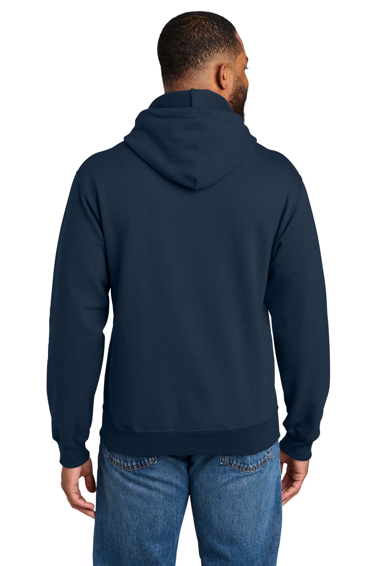 Custom Embroidered Port & Co Sweatshirts in Navy