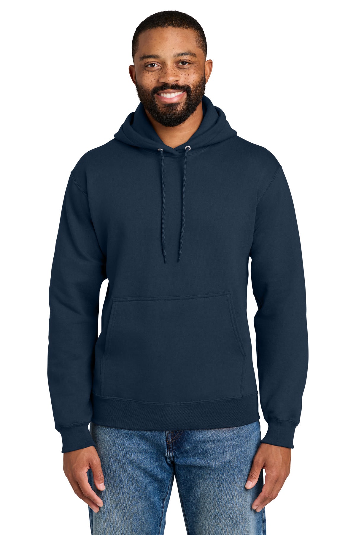 Custom Embroidered Port & Co Sweatshirts in Navy