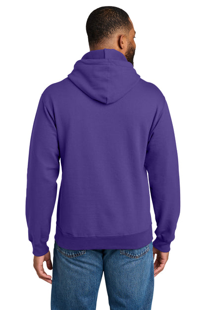 Custom Embroidered Port & Co Sweatshirts in Purple