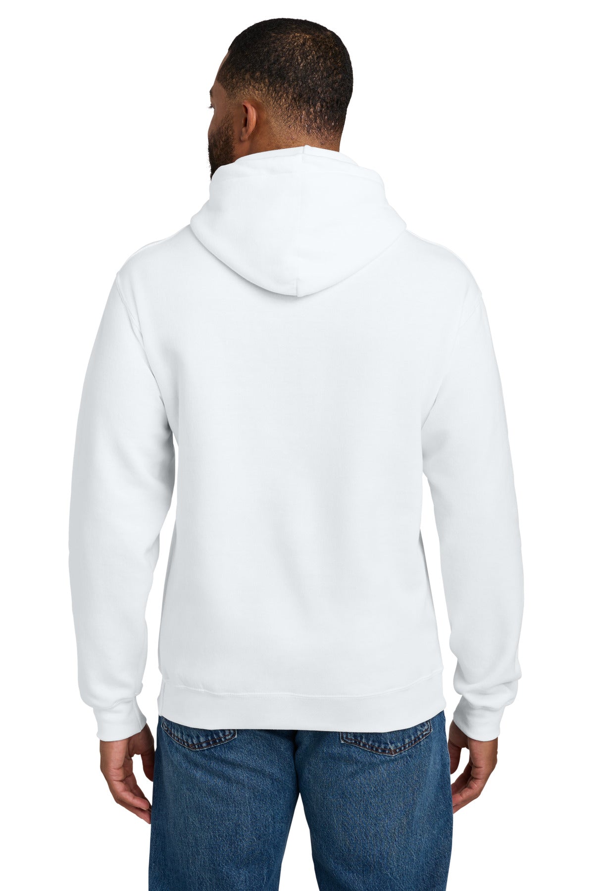Custom Embroidered Port & Co Sweatshirts in White