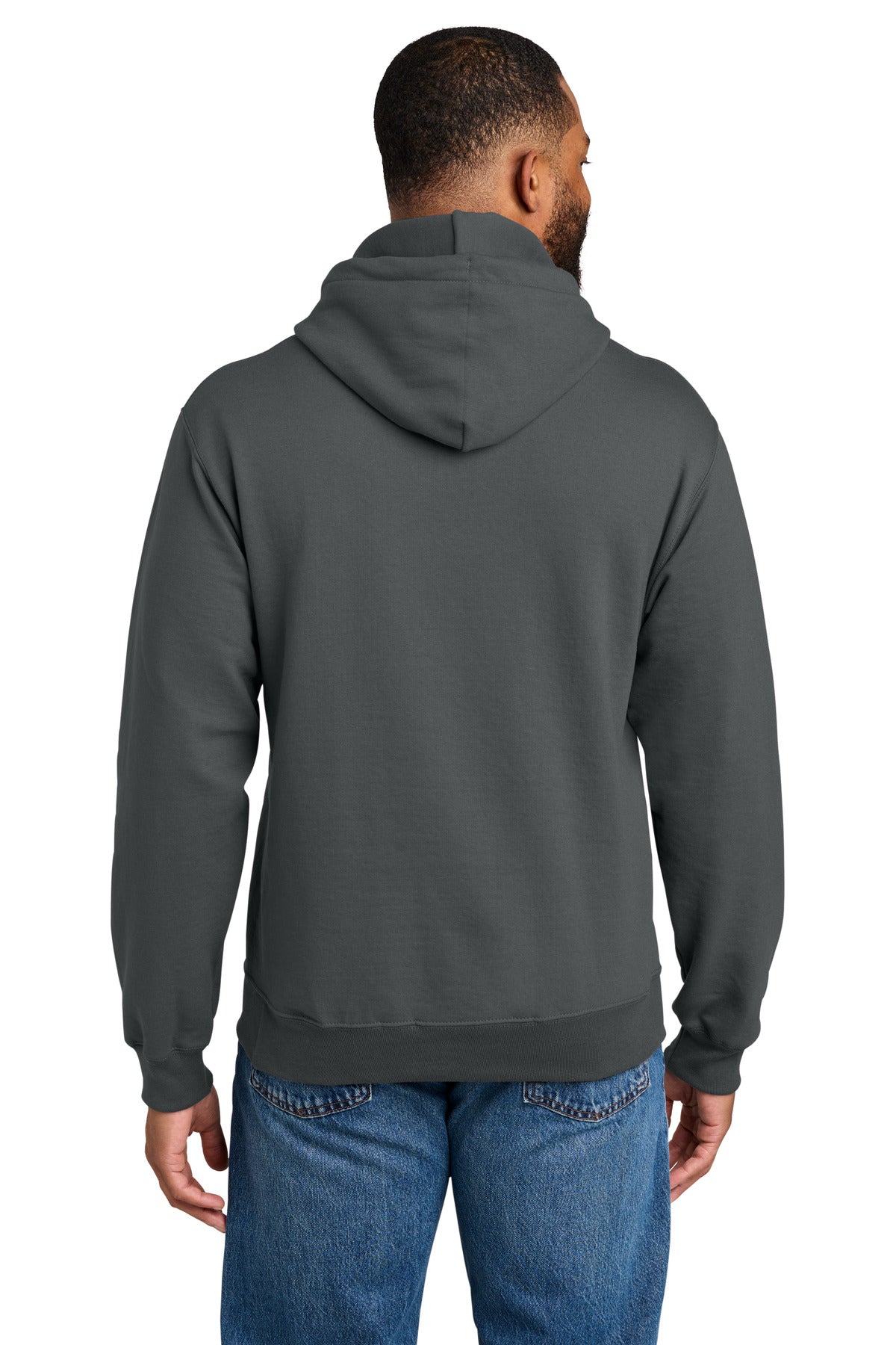 Custom Embroidered Port & Co Sweatshirts/Fleece in Charcoal