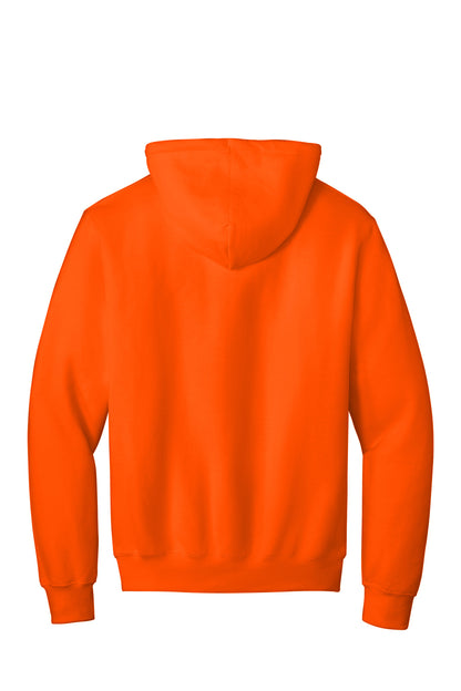 Custom Embroidered Port & Co Sweatshirts/Fleece in Safety Orange