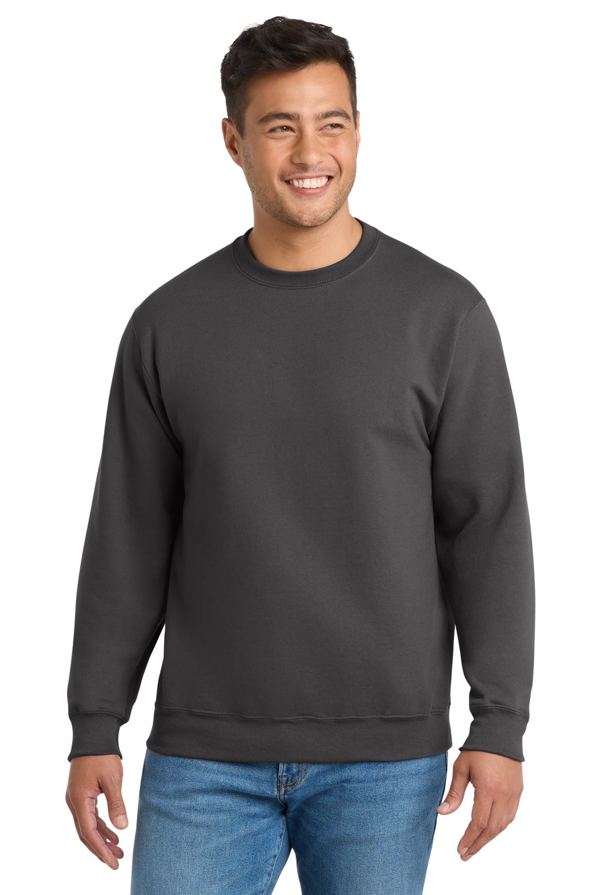 Custom Embroidered Port & Co Clothing in Charcoal