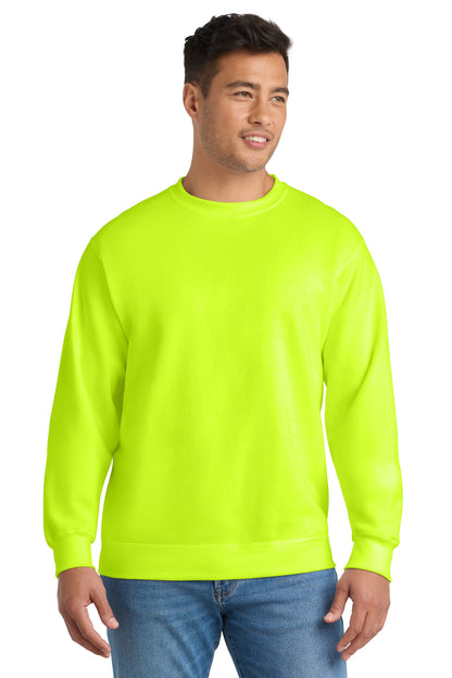 Custom Embroidered Port & Co Clothing in Safety Green