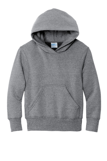 Port & Company - Youth Core Fleece Pullover Hooded Sweatshirt.  PC90YH Athletic Heather