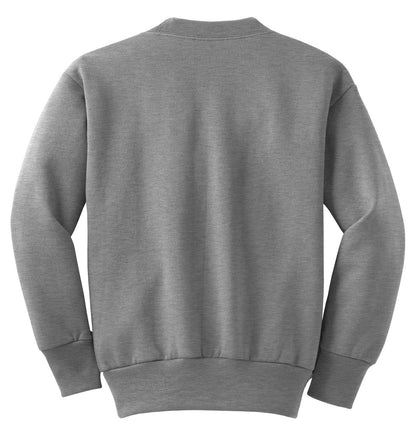 Port & Company Youth Core Fleece Crewneck Sweatshirt.  PC90Y