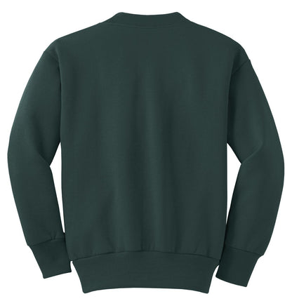 Port & Company Youth Core Fleece Crewneck Sweatshirt.  PC90Y