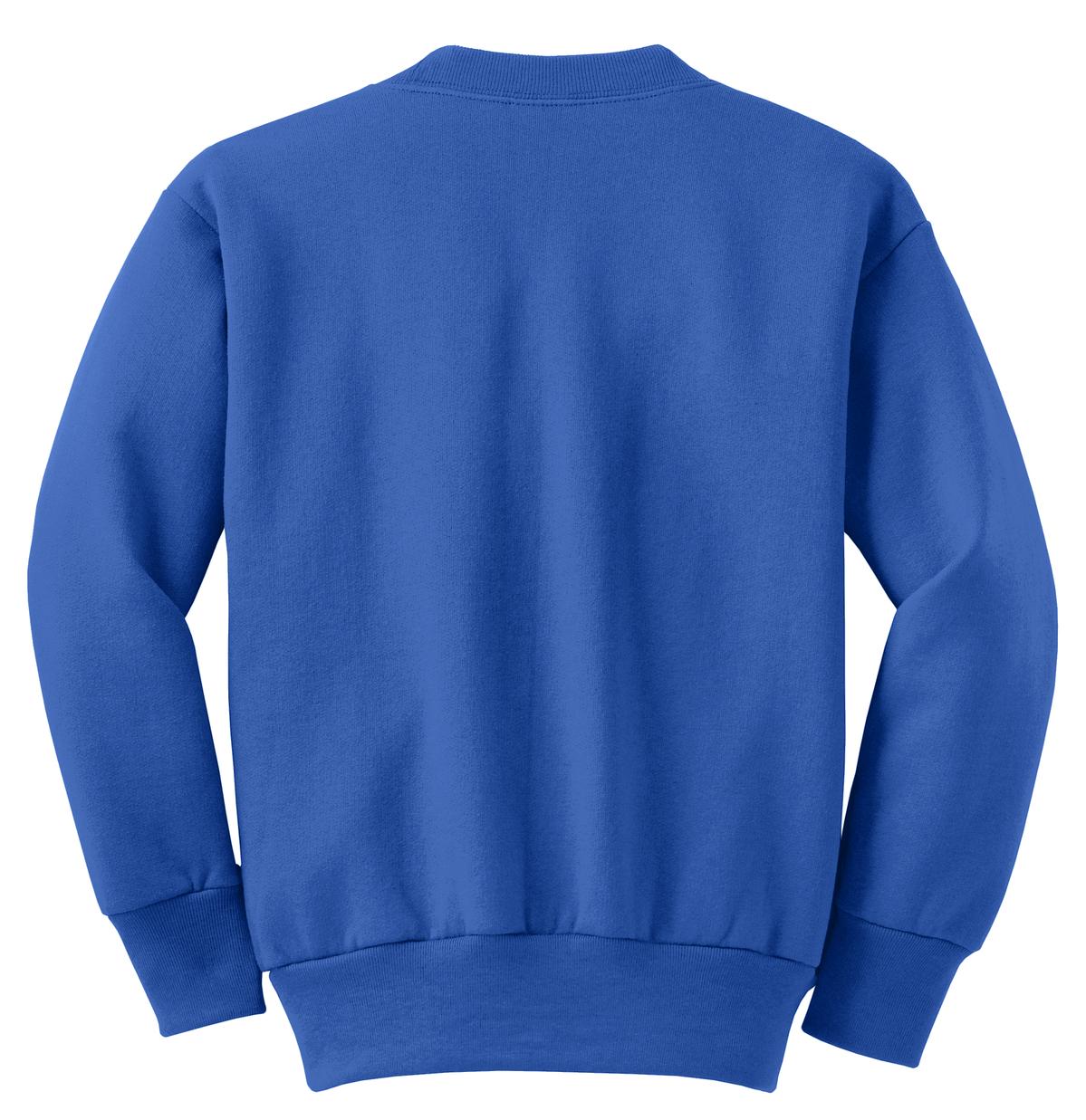 Port & Company Youth Core Fleece Crewneck Sweatshirt.  PC90Y