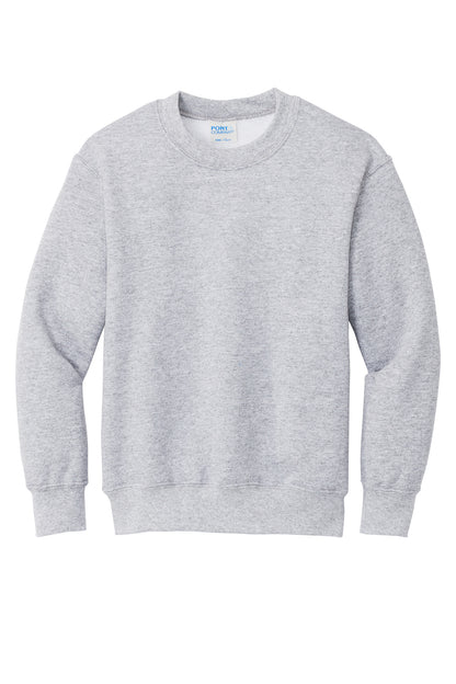 Port & Company Youth Core Fleece Crewneck Sweatshirt.  PC90Y