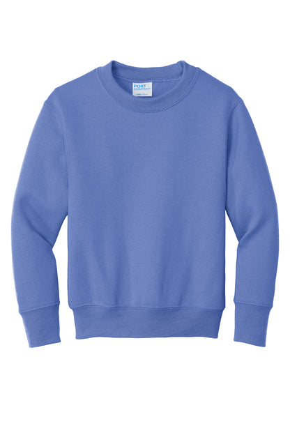 Port & Company Youth Core Fleece Crewneck Sweatshirt.  PC90Y