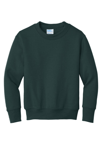 Port & Company Youth Core Fleece Crewneck Sweatshirt.  PC90Y