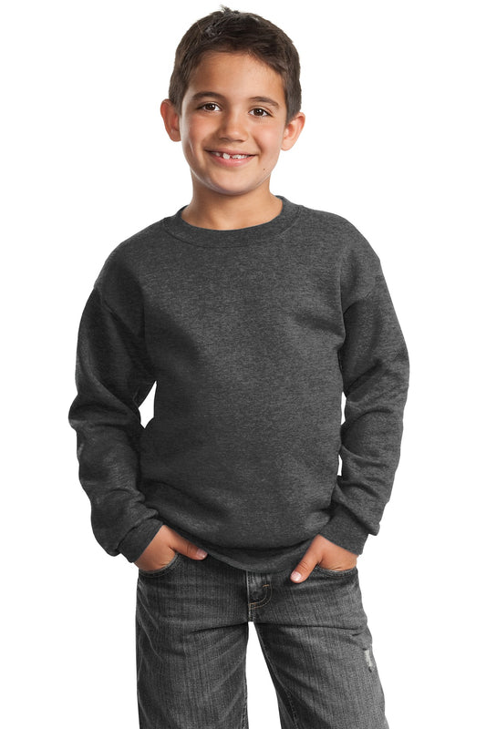 Port & Company Youth Core Fleece Crewneck Sweatshirt.  PC90Y
