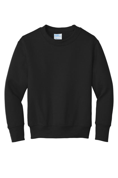 Port & Company Youth Core Fleece Crewneck Sweatshirt.  PC90Y