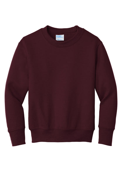 Port & Company Youth Core Fleece Crewneck Sweatshirt.  PC90Y