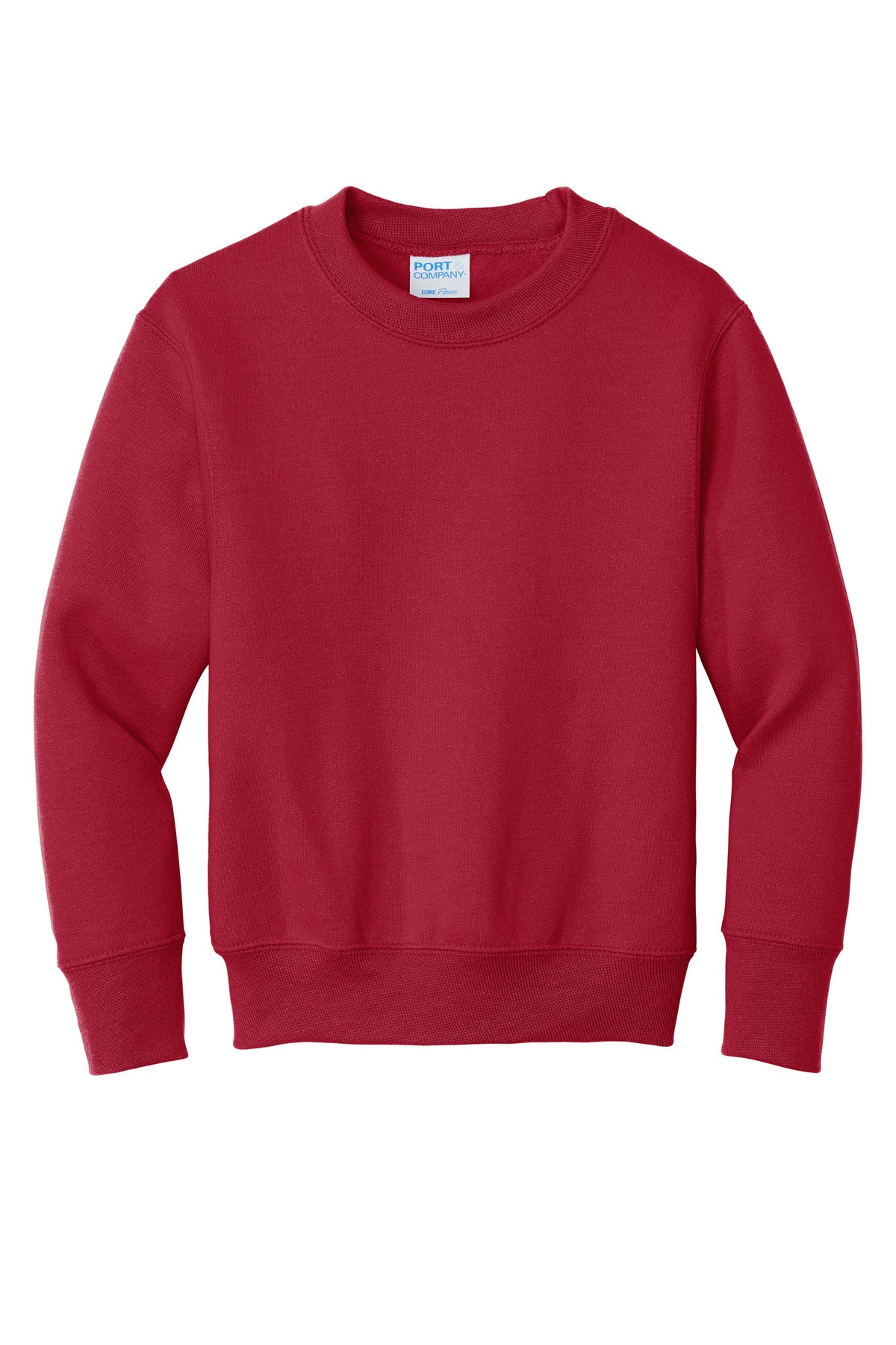 Port & Company Youth Core Fleece Crewneck Sweatshirt.  PC90Y