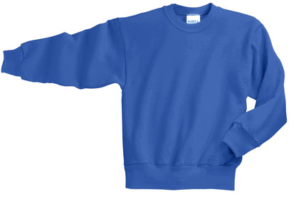 Port & Company Youth Core Fleece Crewneck Sweatshirt.  PC90Y