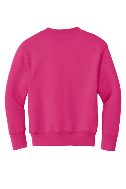 Port & Company Youth Core Fleece Crewneck Sweatshirt.  PC90Y