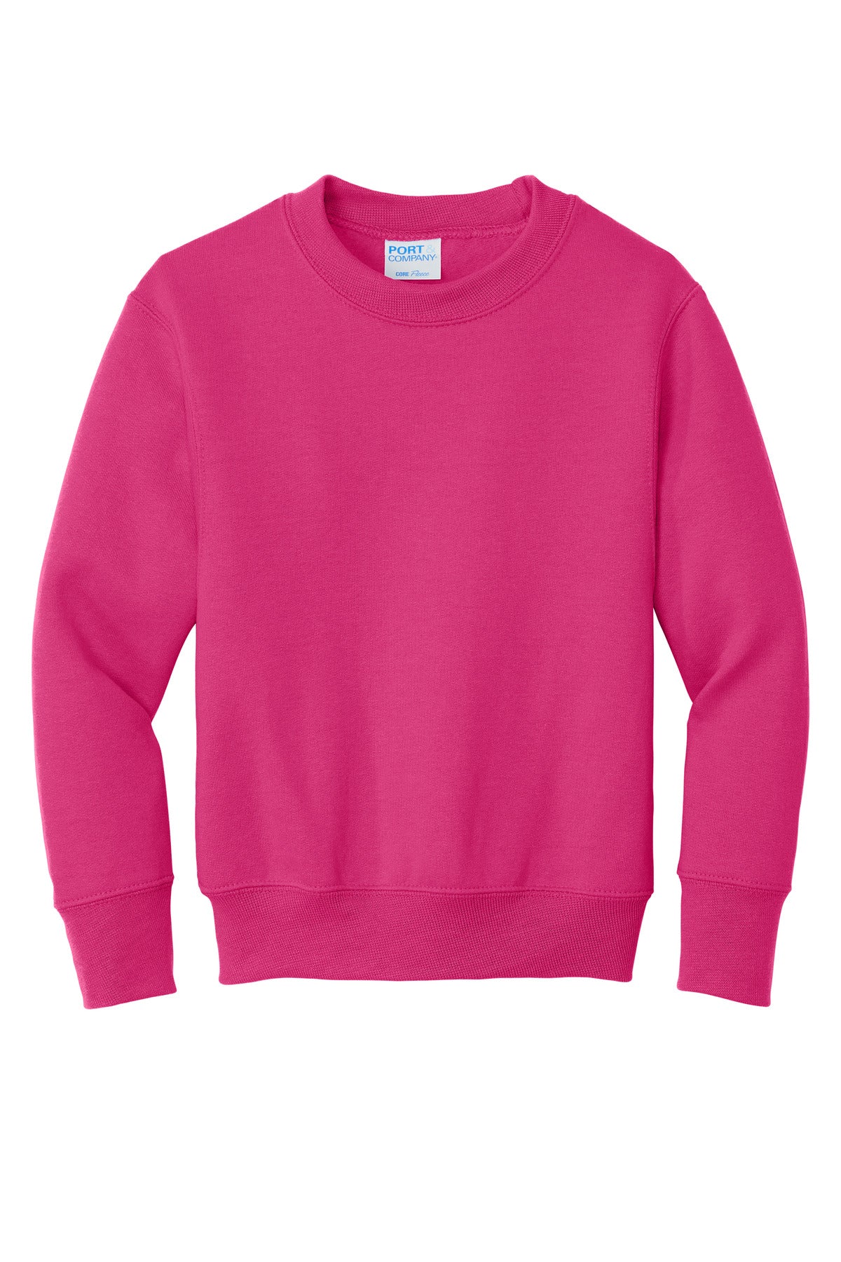 Port & Company Youth Core Fleece Crewneck Sweatshirt.  PC90Y