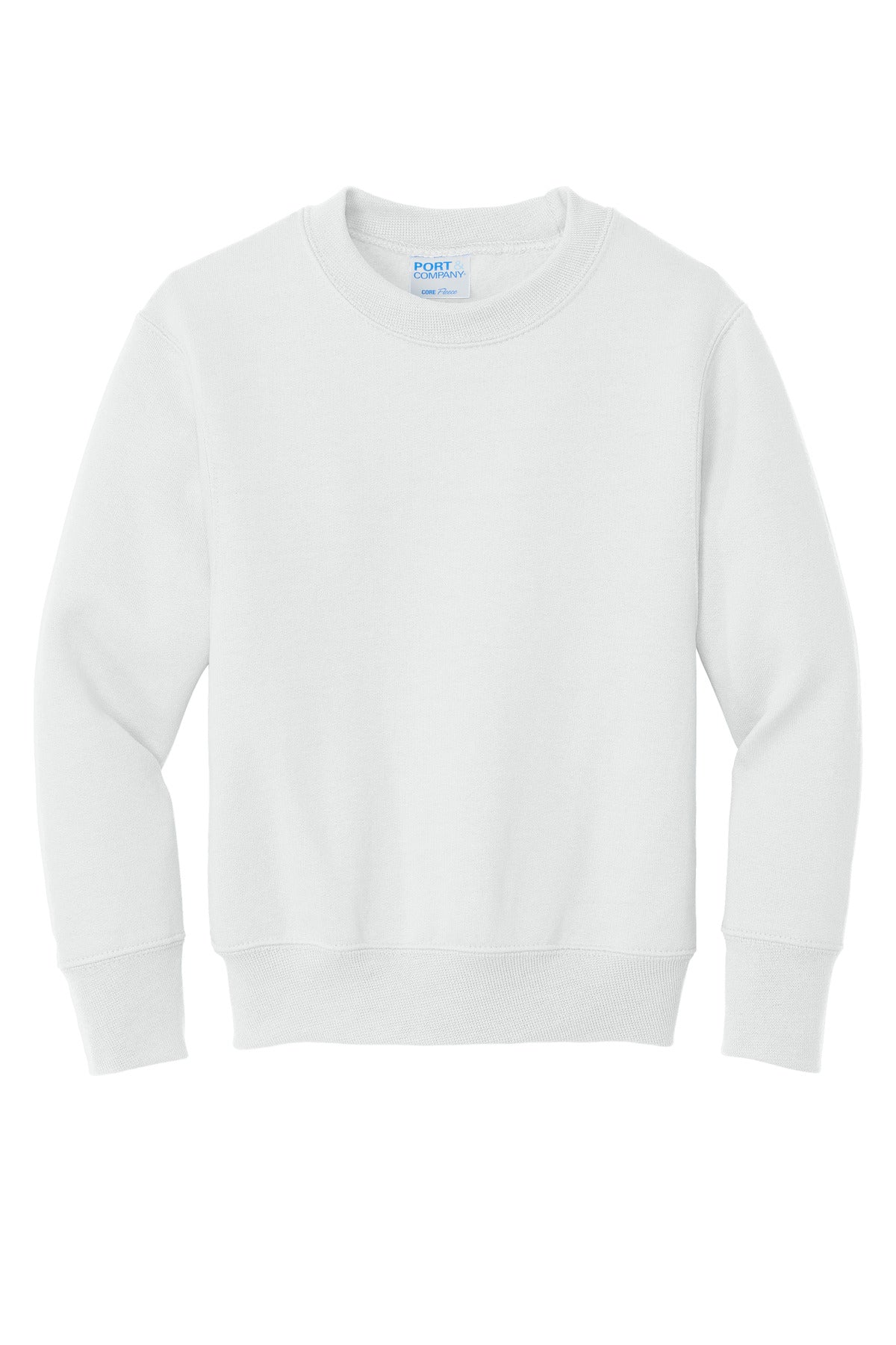 Port & Company Youth Core Fleece Crewneck Sweatshirt.  PC90Y