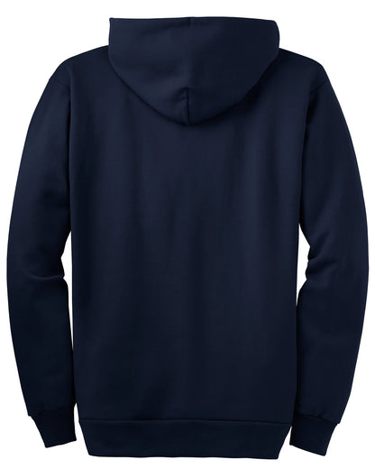 Port & Company Tall Essential Fleece Full-Zip Hooded Sweatshirt. PC90ZHT