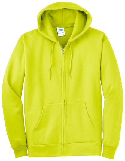 Port & Company Essential Fleece Full-Zip Hooded Sweatshirt.  PC90ZH