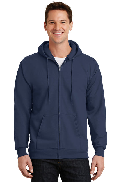Port & Company Essential Fleece Full-Zip Hooded Sweatshirt.  PC90ZH