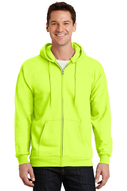 Port & Company Essential Fleece Full-Zip Hooded Sweatshirt.  PC90ZH