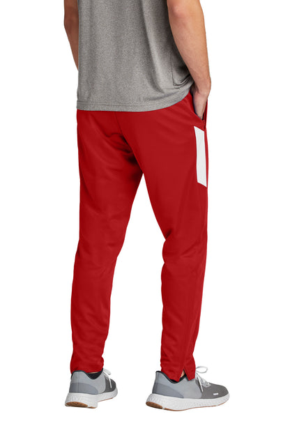 Custom Embroidered Sport-Tek Travel Pant PST800,Deep Red/ White