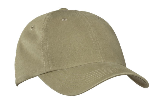 Custom Embroidered Port Authority Caps in Khaki