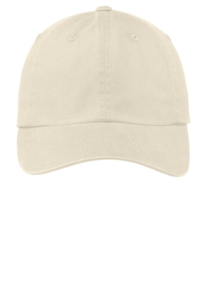 Port Authority Garment-Washed Cap.  PWU