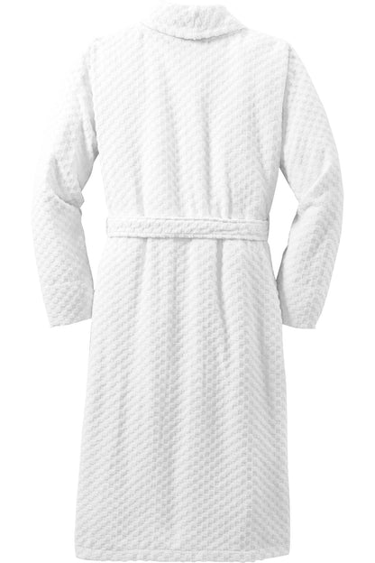 Port Authority Checkered Terry Shawl Collar Robe. R103