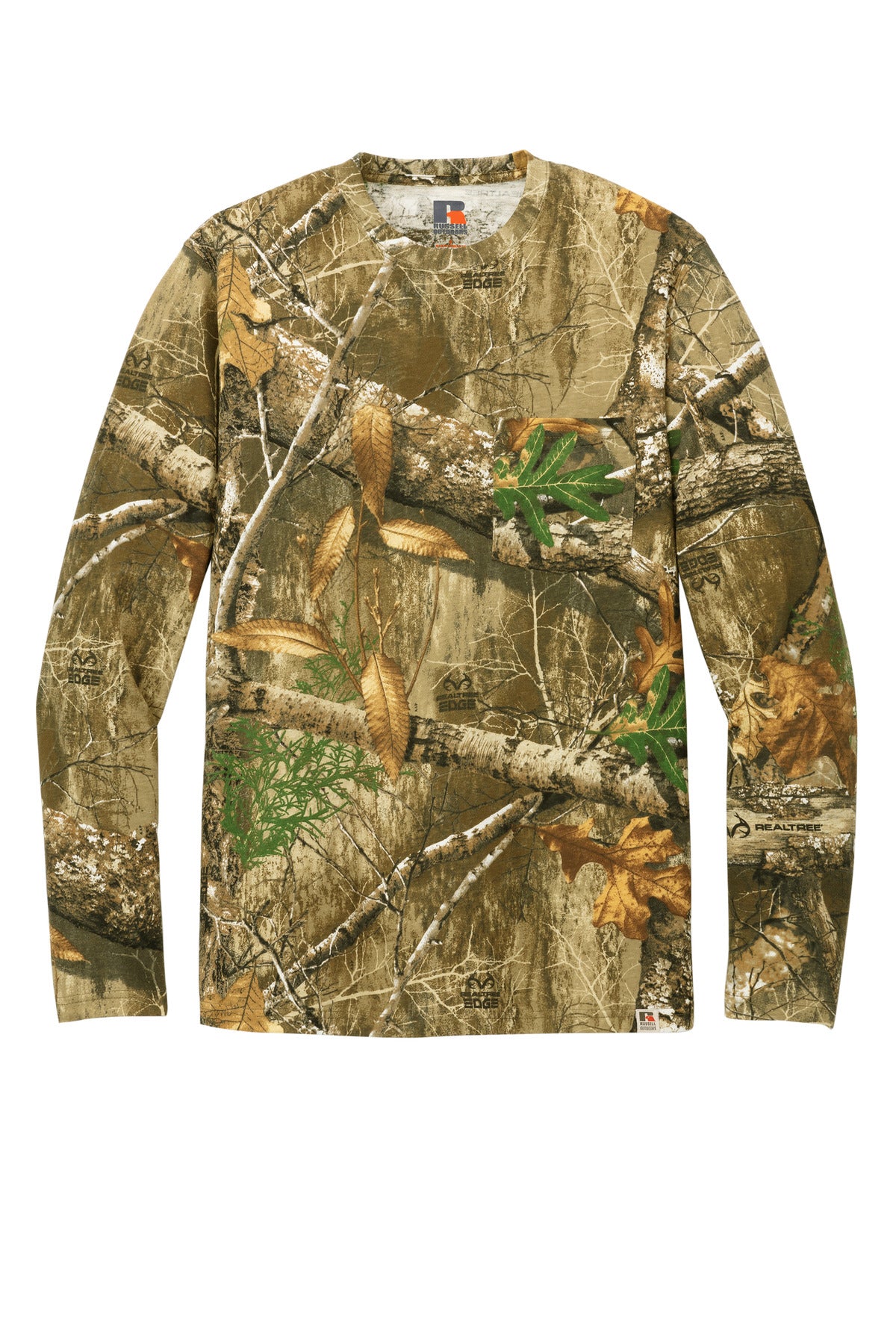 Custom Embroidered Russell Outdoors T-Shirts  in Realtree Edge