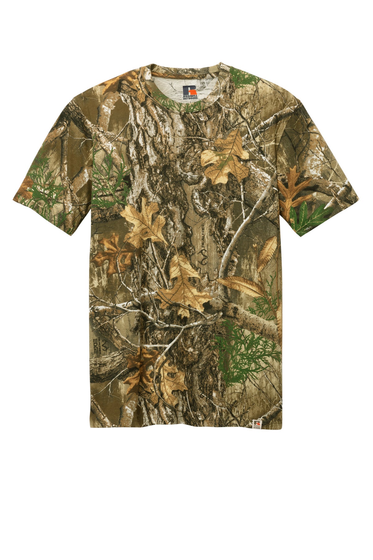Custom Embroidered Russell Outdoors T-Shirts  in Realtree Edge