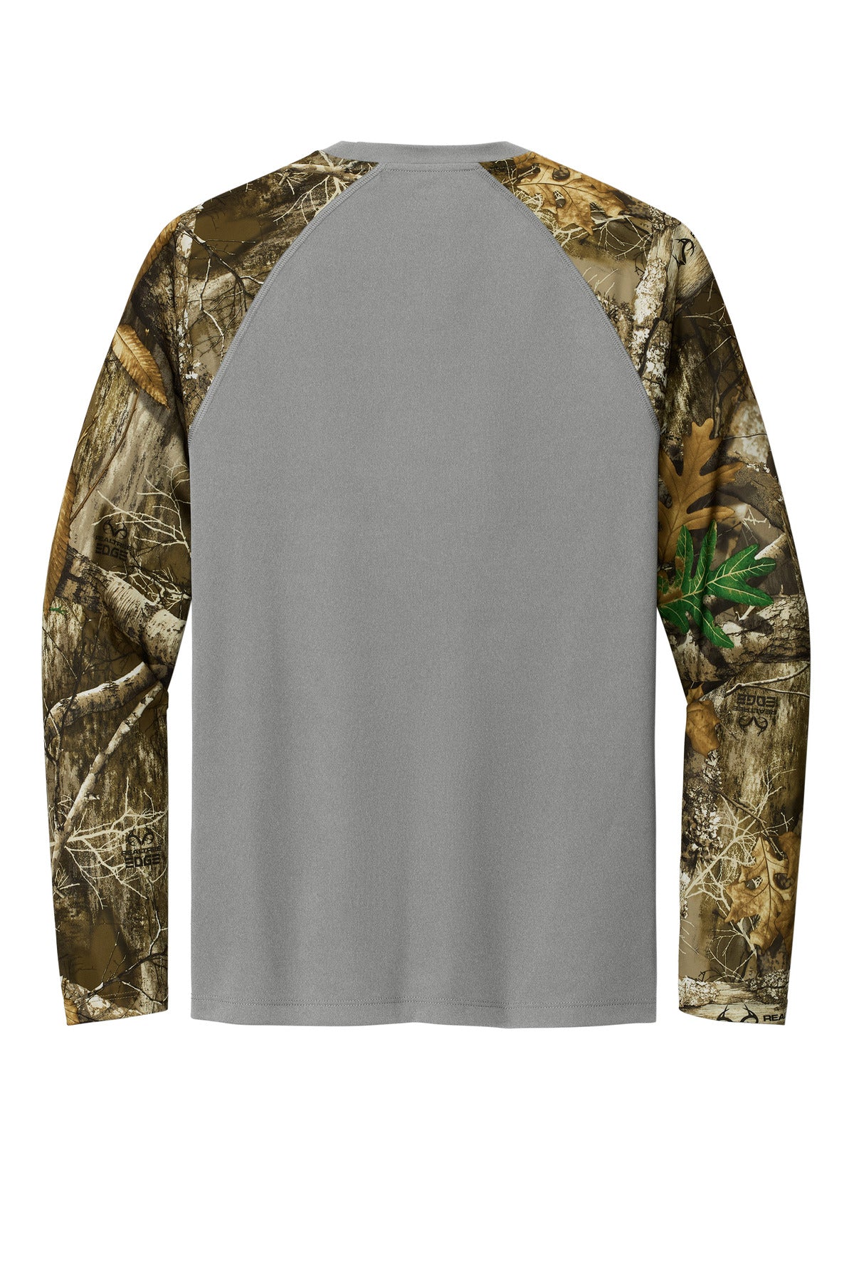 Custom Embroidered Russell Outdoors T-Shirts  in Grey Concrete Heather/ Realtree Edge