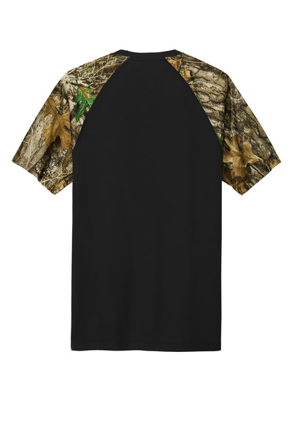 Custom Embroidered Russell Outdoors T-Shirts  in Black/ Realtree Edge