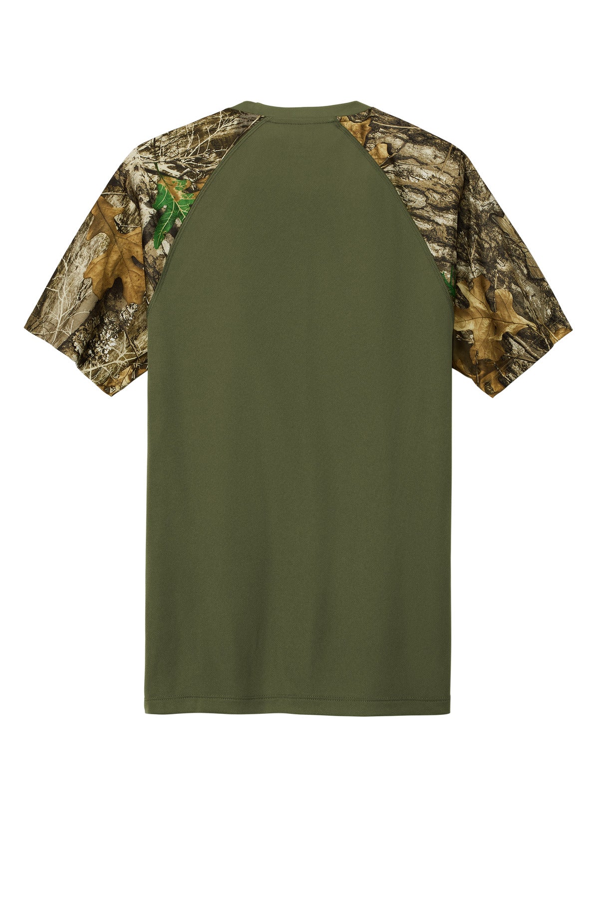 Custom Embroidered Russell Outdoors T-Shirts  in Olive Drab Green/ Realtree Edge