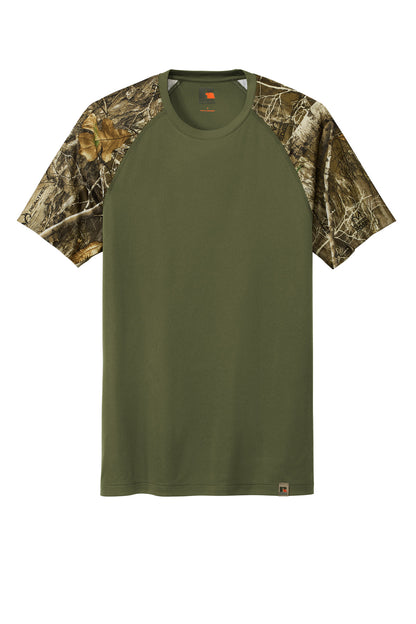 Custom Embroidered Russell Outdoors T-Shirts  in Olive Drab Green/ Realtree Edge