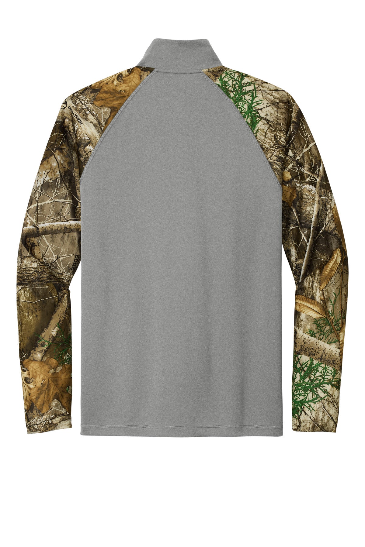 Custom Embroidered Russell Outdoors Sweatshirts/Fleece in Grey Concrete Heather/ Realtree Edge