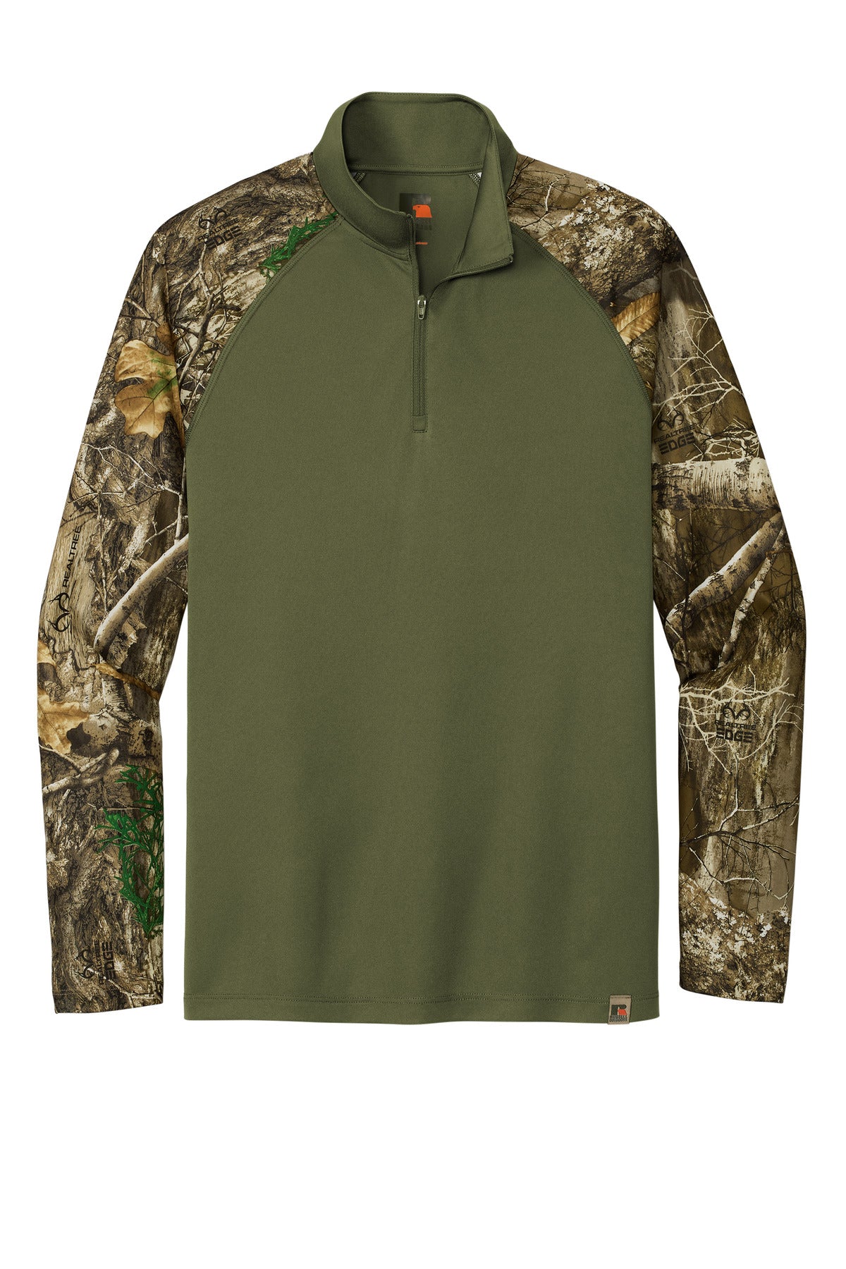 Custom Embroidered Russell Outdoors Sweatshirts/Fleece in Olive Drab Green/ Realtree Edge