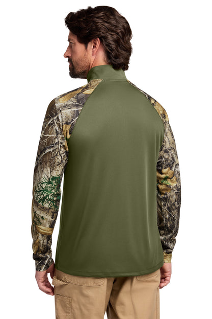 Custom Embroidered Russell Outdoors Sweatshirts/Fleece in Olive Drab Green/ Realtree Edge